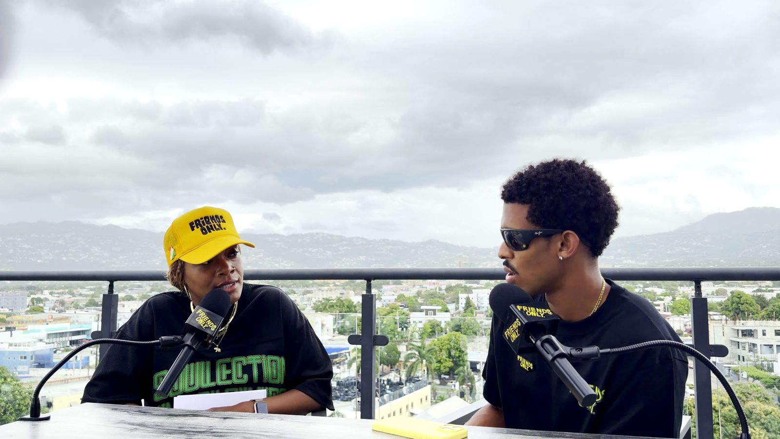 Natalie and Zac Jones podcast rooftop Kingston